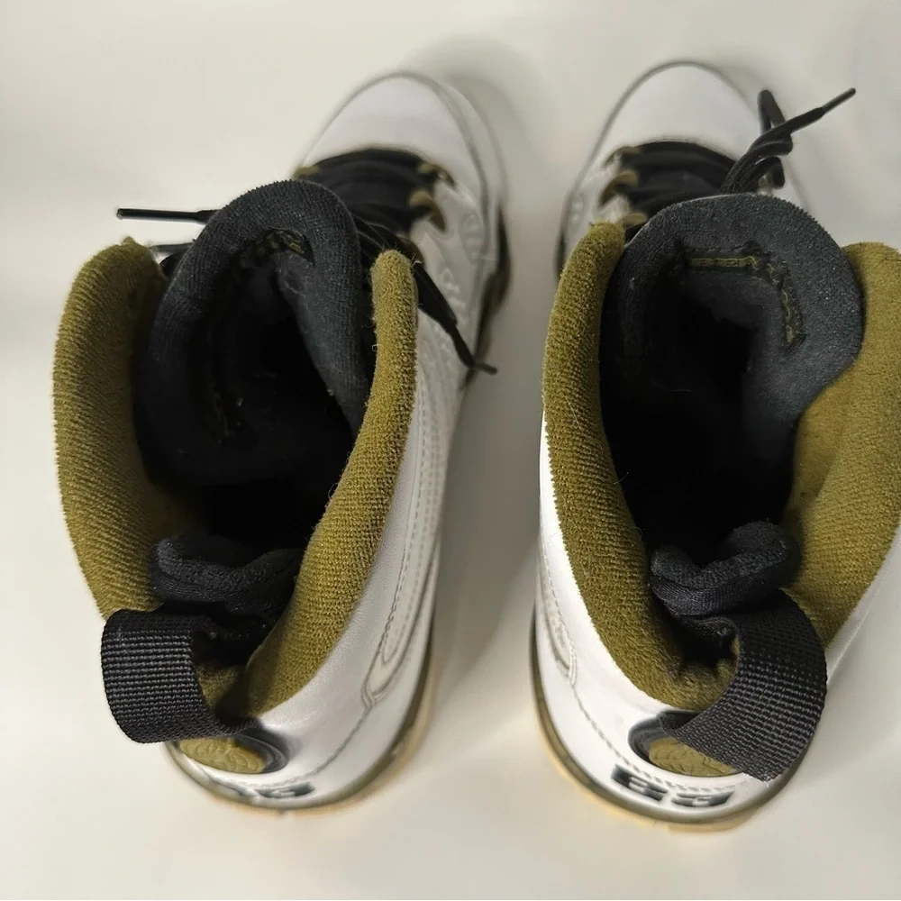 Nike Air Jordan 9’s Statue Sneakers Retro White Gold‎ IX 2015